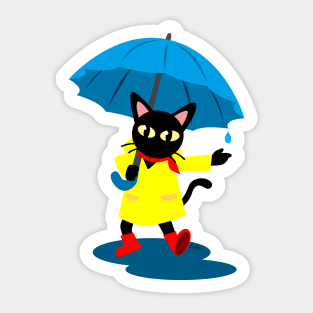 Raining Sticker